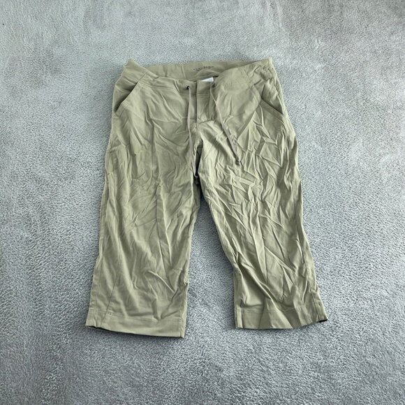 Columbia Womens Omni-Shield Capris Size 18L Nylon/Elastane Khaki 5505 - Picture 1 of 9